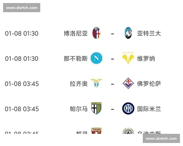 意甲最新比分全解析各队战绩排名及关键比赛回顾